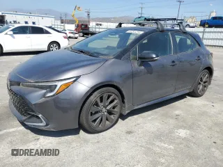 2023 Toyota Corolla Hatchback XSE with VIN JTNC4MBE4P3197390, listed as a Copart auction lot 60291254 with 4,556 mi miles and Salvage Title. Bid and sale history available at carsss.com. Image 1.