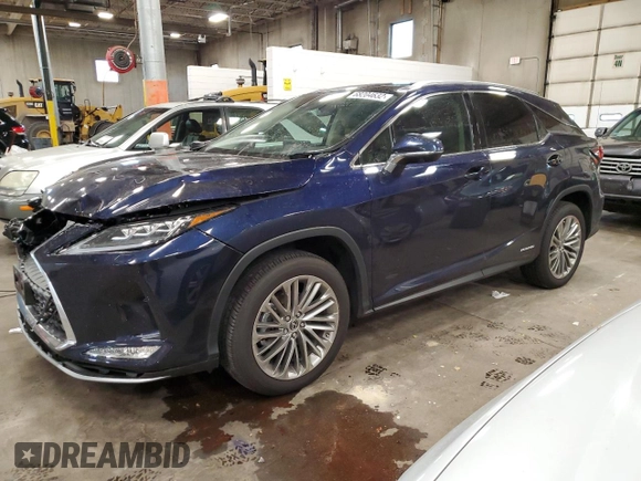 2022 Lexus RX with VIN 2T2JGMDA4NC081703, listed as a Copart auction lot 68204632 with 7,944 mi miles. Bid and sale history available at carsss.com. Image 1.