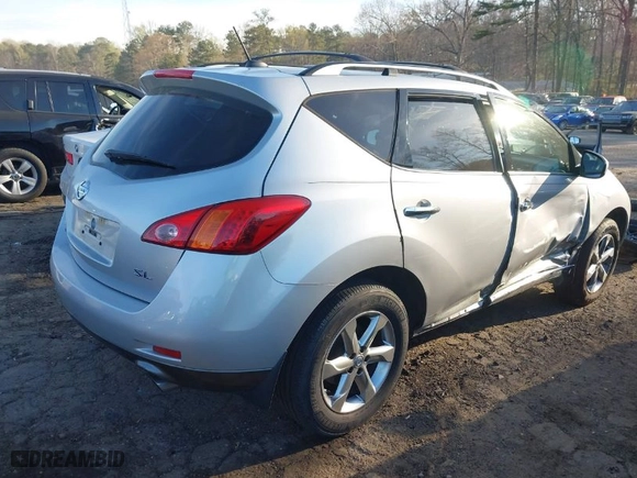 2010 Nissan Murano S with VIN JN8AZ1MU4AW016122, listed as a IAAI auction lot 41812322 with 113,585 mi miles. Bid and sale history available at carsss.com. Image 4.