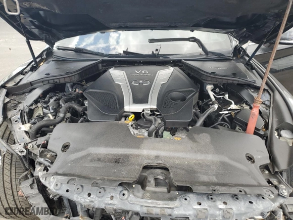 2017 Infiniti Q60 3.0t Premium with VIN JN1EV7EK1HM362520, listed as a Copart auction lot 53841655 with 76,282 mi miles and Clean Title. Bid and sale history available at carsss.com. Image 11.