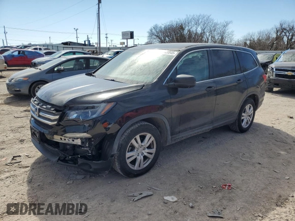 2016 Honda Pilot LX with VIN 5FNYF5H12GB030768, listed as a Copart auction lot 46689545 with 143,471 mi miles and Salvage Title. Bid and sale history available at DreamBid. Image 1.