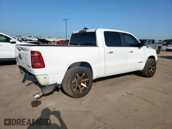 2019 Ram 1500 Big Horn with VIN 1C6SRFFT9KN538146, listed as a Copart auction lot 57605795 with 129,174 mi miles and Clean title. Bid and sale history available at DreamBid. Image 3.