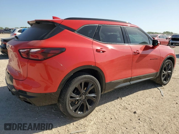2022 Chevrolet Blazer RS с VIN 3GNKBERS1NS114973, выставлен на аукционе Copart как лот 52715415 с пробегом 42 591 миль миль и Списание • Salvage title. История ставок и продаж доступна на DreamBid. Изображение 3.