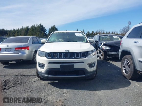 2020 Jeep Compass Limited with VIN 3C4NJDCB8LT127027, listed as a IAAI auction lot 41724110 with 94,896 mi miles and . Bid and sale history available at DreamBid. Image 12.
