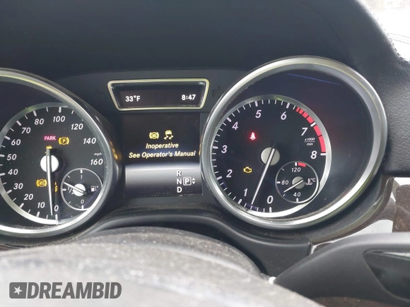 2015 Mercedes-Benz GL-Class GL 450 with VIN 4JGDF6EE7FA516507, listed as a IAAI auction lot 41543310 with 186,164 mi miles. Bid and sale history available at carsss.com. Image 7.