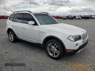 2008 BMW X3 3.0si with VIN WBXPC93468WJ16775, listed as a Copart auction lot 52457185 with 131,275 mi miles and Salvage Title. Bid and sale history available at DreamBid. Image 4.