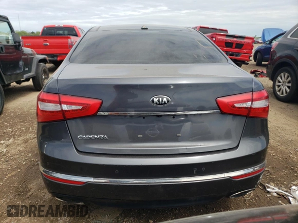 2015 Kia Cadenza Premium z VIN KNALN4D78F5193634, wystawiony jako Copart lot #58529615 z przebiegiem 104 657 mil mil oraz Czysty tytuł • Clean title. Historia ofert i sprzedaży dostępna na DreamBid. Obrazek 6.