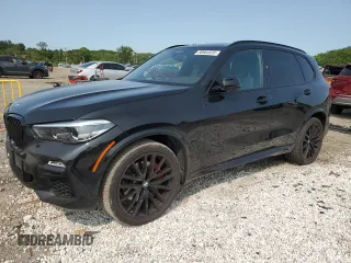 2021 BMW X5 xDrive40i with VIN 5UXCR6C07M9H68711, listed as a Copart auction lot 58984535 with 35,826 mi miles and Salvage title. Bid and sale history available at DreamBid. Image 1.