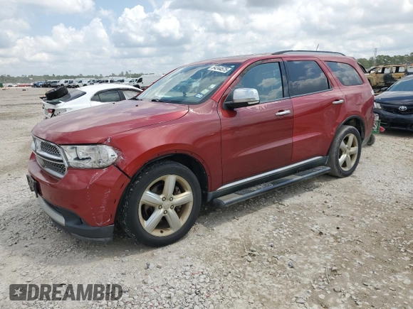 2011 Dodge Durango Citadel with VIN 1D4RD5GG9BC652941, listed as a Copart auction lot 54244575 with 157,714 mi miles and Salvage title. Bid and sale history available at DreamBid. Image 1.