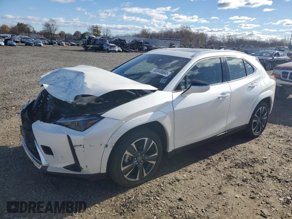 2024 Lexus UX 250h Premium z VIN JTHP9JBH0R2079022, wystawiony jako Copart lot #80049064 z przebiegiem Nie podano mil oraz Szkoda całkowita • Salvage title. Historia ofert i sprzedaży dostępna na DreamBid. Obrazek 1.