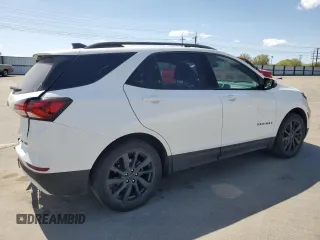 2022 Chevrolet Equinox RS with VIN 3GNAXWEV5NS113344, listed as a Copart auction lot 54117825 with 37,261 mi miles and Salvage title. Bid and sale history available at DreamBid. Image 3.