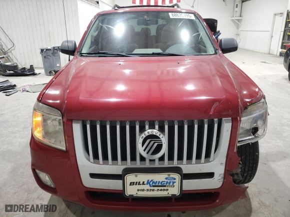 2010 Mercury Mariner with VIN 4M2CN8BG9AKJ11993, listed as a Copart auction lot 88639495 with 38,054 mi miles and Salvage Title. Bid and sale history available at carsss.com. Image 5.