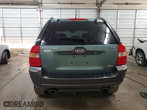 2005 Kia Sportage LX with VIN KNDJE723657083048, listed as a Copart auction lot 85794364 with 172,420 mi miles and Salvage Title. Bid and sale history available at carsss.com. Image 6.