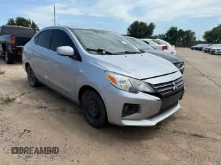 2023 Mitsubishi Mirage ES z VIN ML32FUFJXPHF06130, wystawiony jako Copart lot #61658985 z przebiegiem 76 218 mil mil oraz Czysty tytuł • Clean title. Historia ofert i sprzedaży dostępna na DreamBid. Obrazek 1.