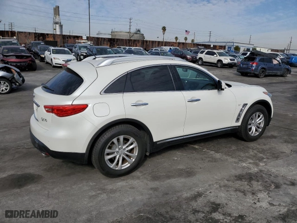 2017 Infiniti QX70 with VIN JN8CS1MW2HM413655, listed as a Copart auction lot 36692213 with NaN miles. Bid and sale history available at carsss.com. Image 3.