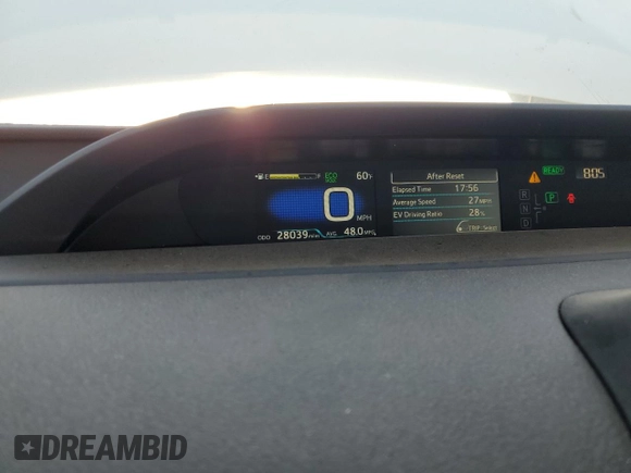 2019 Toyota Prius LE with VIN JTDL9RFU7K3009264, listed as a Copart auction lot 47478965 with 28,039 mi miles and Clean Title. Bid and sale history available at DreamBid. Image 9.
