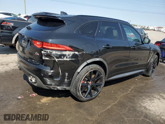 2020 Jaguar F-Pace SVR with VIN SADCZ2EE4LA660094, listed as a Copart auction lot 71012314 with 34,454 mi miles and Salvage Title. Bid and sale history available at DreamBid. Image 3.
