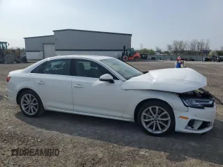 2019 Audi A4 Premium Plus with VIN WAUENAF42KN012127, listed as a Copart auction lot 54687105 with 68,245 mi miles and Salvage Title. Bid and sale history available at carsss.com. Image 4.