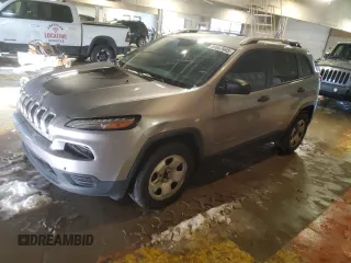 2017 Jeep Cherokee Sport with VIN 1C4PJMAB7HW563669, listed as a Copart auction lot 88067945 with 146,181 mi miles and Clean Title. Bid and sale history available at carsss.com. Image 1.