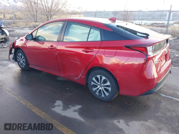 2020 Toyota Prius LE with VIN JTDL9RFU0L3022049, listed as a IAAI auction lot 41133635 with 60,977 mi miles and . Bid and sale history available at DreamBid. Image 3.