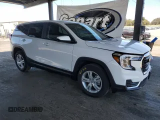 2024 GMC Terrain SLE with VIN 3GKALMEG9RL349154, listed as a Copart auction lot 63334715 with 25,151 mi miles and Salvage title. Bid and sale history available at DreamBid. Image 4.