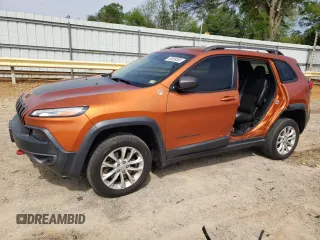 2015 Jeep Cherokee Trailhawk with VIN 1C4PJMBB5FW600455, listed as a Copart auction lot 53859365 with 164,420 mi miles and Salvage Title. Bid and sale history available at DreamBid. Image 1.