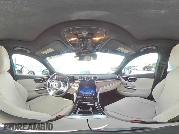 2023 Mercedes-Benz C 300 with VIN W1KAF4HB6PR142266, listed as a Copart auction lot 52414115 with 14,569 mi miles and Salvage Title. Bid and sale history available at DreamBid. Image 12.