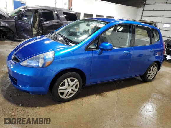 2007 Honda Fit with VIN JHMGD37447S041337, listed as a Copart auction lot 60352955 with 222,726 mi miles and Clean title. Bid and sale history available at DreamBid. Image 1.