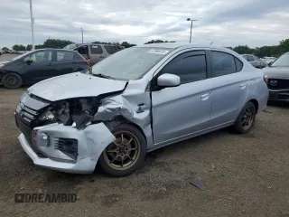 2021 Mitsubishi Mirage ES with VIN ML32FUFJ6MHF00658, listed as a Copart auction lot 61990415 with 58,412 mi miles and Salvage title. Bid and sale history available at DreamBid. Image 1.