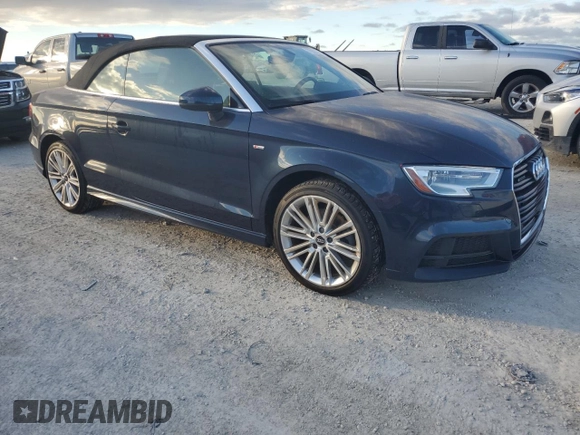 2017 Audi A3 2.0T Premium Plus with VIN WAUY8LFF6H1071831, listed as a Copart auction lot 75621344 with 21,370 mi miles and Salvage Title. Bid and sale history available at carsss.com. Image 4.