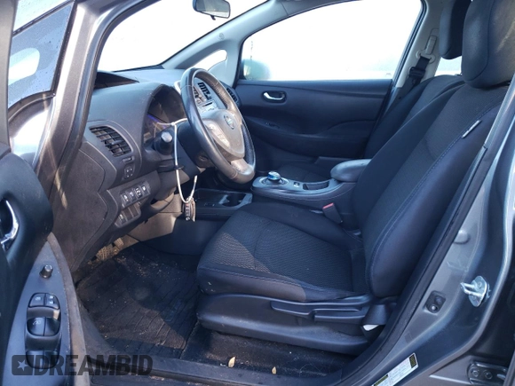 2015 Nissan LEAF SV with VIN 1N4AZ0CP6FC333657, listed as a Copart auction lot 40755843 with 84,701 mi miles. Bid and sale history available at carsss.com. Image 7.