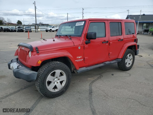 2012 Jeep Wrangler Unlimited Sahara with VIN 1C4BJWEGXCL223261, listed as a Copart auction lot 49350525 with 153,256 mi miles and Salvage Title. Bid and sale history available at carsss.com. Image 1.
