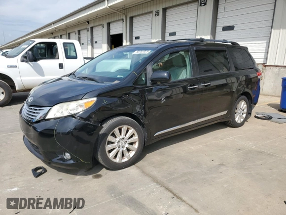 2011 Toyota Sienna XLE with VIN 5TDDK3DC6BS016463, listed as a Copart auction lot 58958305 with 270,424 mi miles and Salvage title. Bid and sale history available at DreamBid. Image 1.