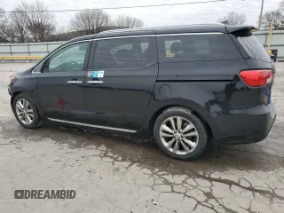 2018 Kia Sedona SX-L with VIN KNDME5C12J6380736, listed as a Copart auction lot 45411495 with 115,326 mi miles and Salvage Title. Bid and sale history available at carsss.com. Image 2.