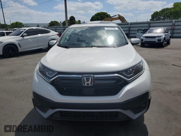 2021 Honda CR-V EX-L with VIN 2HKRW1H8XMH410531, listed as a Copart auction lot 54879785 with 46,471 mi miles and Clean Title. Bid and sale history available at carsss.com. Image 5.
