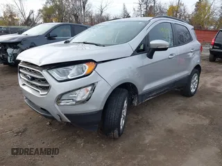 2018 Ford EcoSport SE with VIN MAJ6P1UL8JC190197, listed as a IAAI auction lot 40958854 with 17,584 mi miles. Bid and sale history available at carsss.com. Image 19.