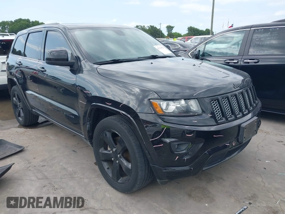 2015 Jeep Grand Cherokee Altitude z VIN 1C4RJFAGXFC659990, wystawiony jako IAAI lot #42331922 z przebiegiem 121 379 mil mil oraz . Historia ofert i sprzedaży dostępna na DreamBid. Obrazek 1.