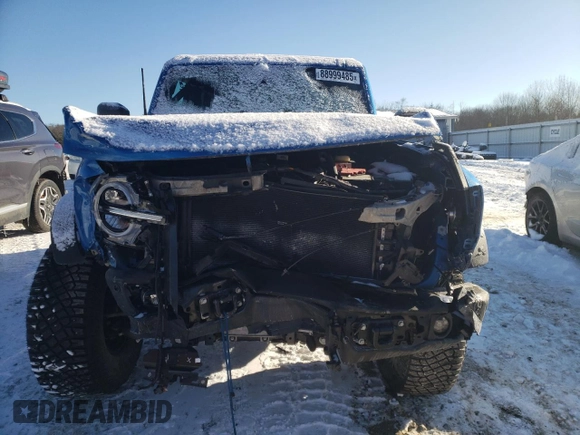 2023 Ford Bronco with VIN 1FMEE5DP7PLB67780, listed as a Copart auction lot 88999485 with 12,098 mi miles and Salvage Title. Bid and sale history available at DreamBid. Image 5.