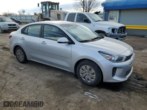 2018 Kia Rio LX with VIN 3KPA24AB4JE047370, listed as a Copart auction lot 42998865 with 0 mi miles and Salvage Title. Bid and sale history available at carsss.com. Image 4.