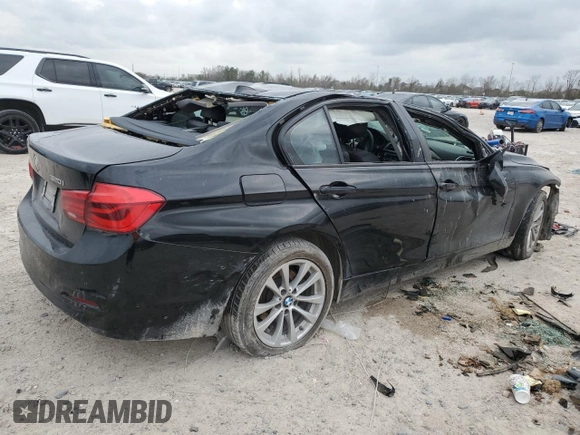 2018 BMW 3 Series 320i with VIN WBA8A9C5XJK622703, listed as a Copart auction lot 47660955 with 131,957 mi miles and Salvage Title. Bid and sale history available at carsss.com. Image 3.