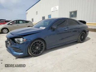 2021 Mercedes-Benz CLA with VIN W1K5J4GB7MN162790, listed as a Copart auction lot 48206355 with 55,335 mi miles and Salvage Title. Bid and sale history available at carsss.com. Image 1.