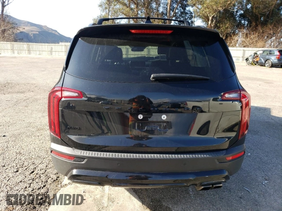 2022 Kia Telluride SX with VIN 5XYP5DHC0NG242472, listed as a Copart auction lot 43958185 with 57,604 mi miles and Salvage title. Bid and sale history available at DreamBid. Image 6.
