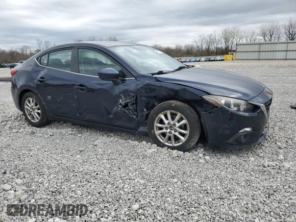 2015 Mazda 3 i Grand Touring with VIN JM1BM1W79F1241162, listed as a Copart auction lot 51674705 with 92,098 mi miles and Salvage Title. Bid and sale history available at DreamBid. Image 4.