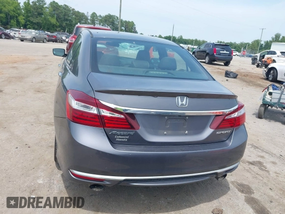2016 Honda Accord Sport with VIN 1HGCR2F58GA076752, listed as a IAAI auction lot 42506589 with 146,474 mi miles and . Bid and sale history available at DreamBid. Image 16.