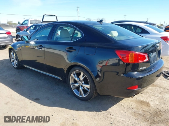 2009 Lexus IS 250 with VIN JTHBK262X92085324, listed as a IAAI auction lot 41625515 with 77,665 mi miles. Bid and sale history available at carsss.com. Image 3.