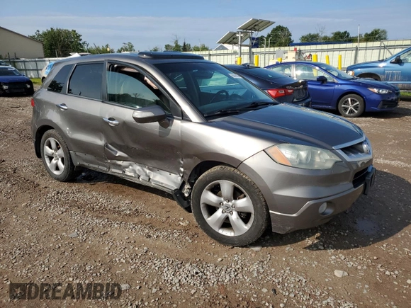 2007 Acura RDX Technology with VIN 5J8TB18547A016446, listed as a Copart auction lot 68494004 with 297,892 mi miles and Salvage Title. Bid and sale history available at DreamBid. Image 4.