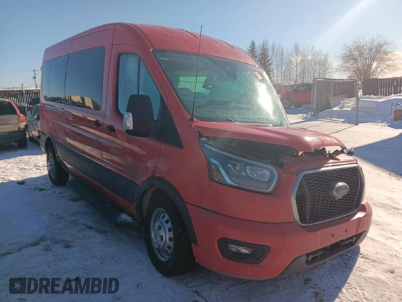 2023 Ford Transit Passenger XL с VIN 1FBAX9CG3PKB83202, выставлен на аукционе Copart как лот 48734595 с пробегом Не указан миль и Списание • Salvage title. История ставок и продаж доступна на DreamBid. Изображение 4.