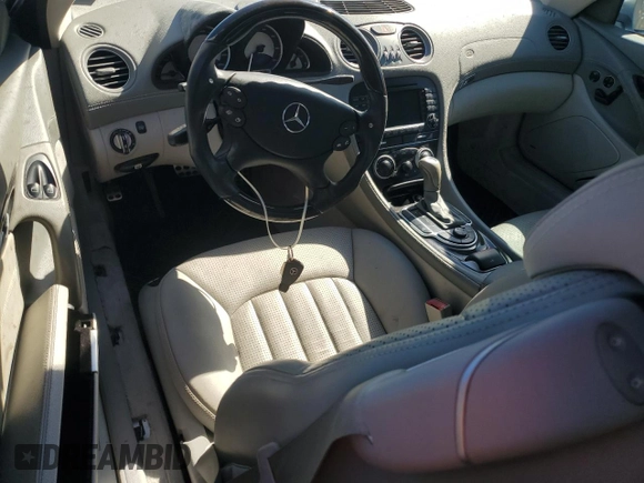 2005 Mercedes-Benz SL 55 AMG with VIN WDBSK74F15F089669, listed as a Copart auction lot 42180675 with Not provided miles and Salvage title. Bid and sale history available at DreamBid. Image 8.