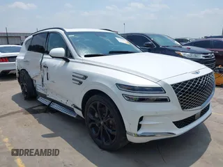 2024 Genesis GV80 z VIN KMUHCESC8RU166378, wystawiony jako IAAI lot #42260945 z przebiegiem 32 119 mil mil oraz . Historia ofert i sprzedaży dostępna na DreamBid. Obrazek 1.