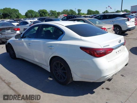 2018 Infiniti Q50 3.0t LUXE with VIN JN1EV7AP7JM353893, listed as a IAAI auction lot 41974467 with 160,214 mi miles. Bid and sale history available at carsss.com. Image 3.